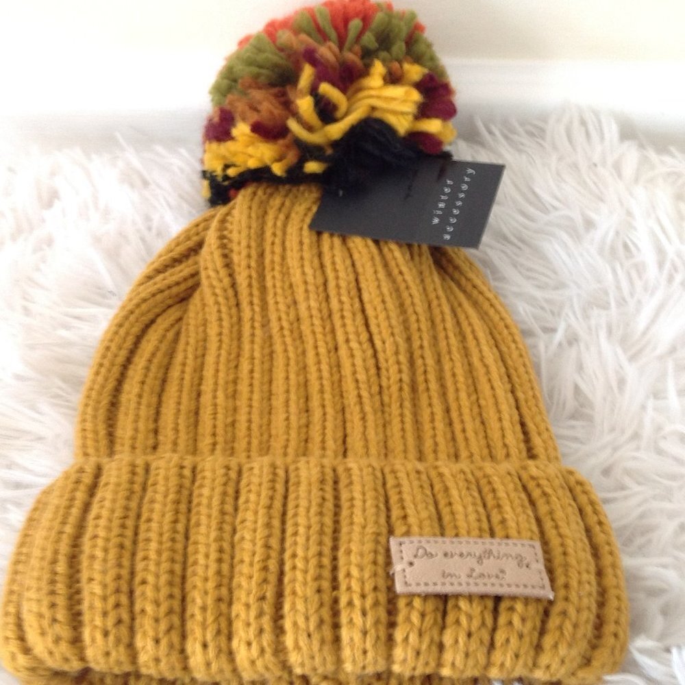 Do Everything In Love Beanie with Pom